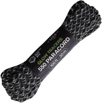 RG1338H Atwood Rope MFG 550 Paracord Black/Glow